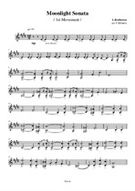 Moonlight Sonata – 1st mov – violin I part
