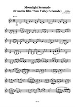 Moonlight serenade from film 'Sun Valley Serenade' – Violin II Part