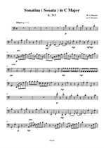 Sonatina (Sonata) in C Major – Cello Part