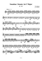 Sonatina (Sonata) in C Major – Violin II Part