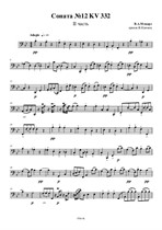 Соната No.12, II часть, для струнного квартета – Партия виолончели